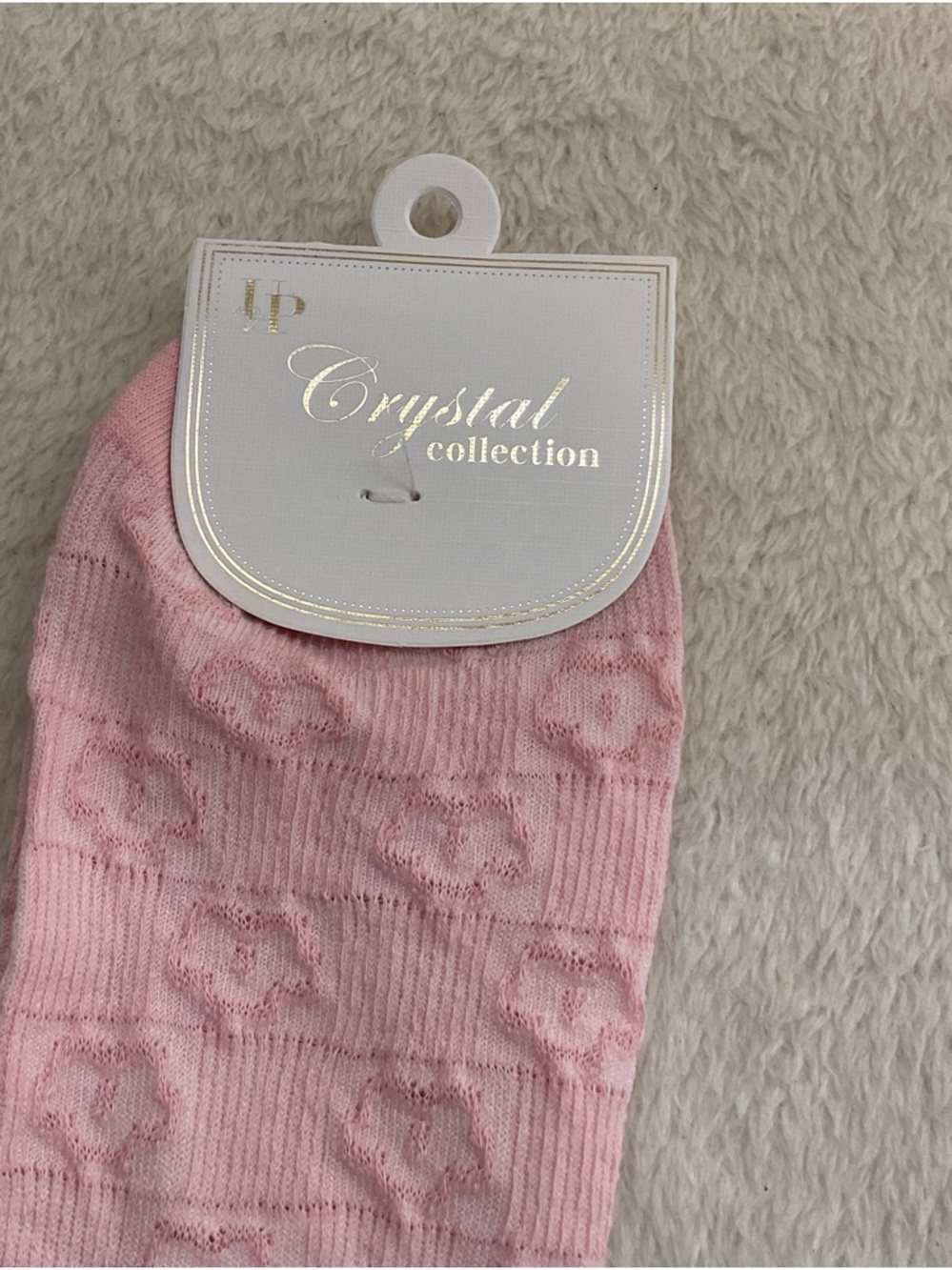 Pink Patterned Women's Socks - Picture 2 of 4